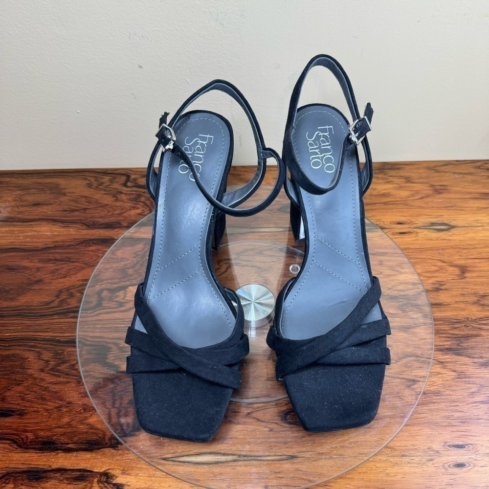 Franco Sarto Damilis Platform Sandal in Galaxy ( black / blue )